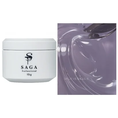 Гель для нарощування на укріплення нігтів SAGA Professional Builder Gel Veil №06, 15 мл 