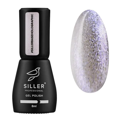 База камуфлююча для нігтів із голографічним ефектом SILLER Professional Holographic Base, 8 мл  