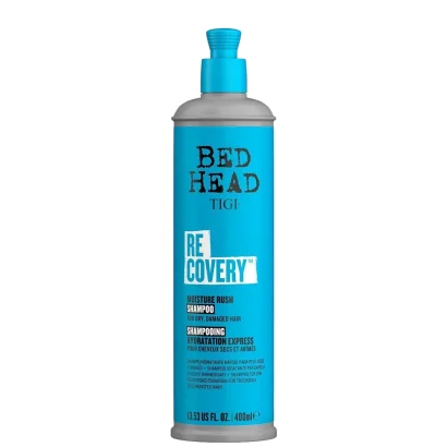 Шампунь зволожувальний для сухого й пошкодженого волосся, 400 мл Moisture Rush Shampoo RECOVERY Bed Head TIGI