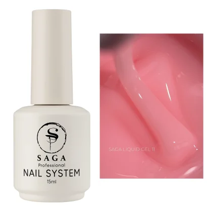Гель рідкий для зміцнення нігтів, 15 мл №11 Liquid Gel SAGA Professional