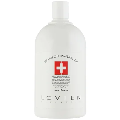 Шампунь для сухого та пошкодженого волосся, 1000мл Mineralizing Shampoo Mineral Oil LOVIEN Essential