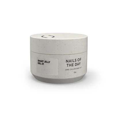 Гель-желе для нарощування нігтів NAILSOFTHEDAY Smart Jelly Gel №01 Колір: Прозорий, 15 мл 