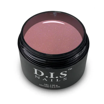 Гель моделюючий D.I.S.Nails Hard Cover AVALON &amp; SHIMMER Бежево-рожевий з шиммером, 28 г
