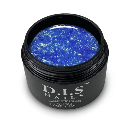 Гель моделюючий D.I.S.Nails Hard Cover ELECTRIC &amp; SHIMMER Електрик із шиммером, 28 г