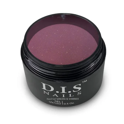 Гель моделюючий D.I.S.Nails Hard Cover SANGRIA &amp; SHIMMER Ягідний із шиммером, 50 г