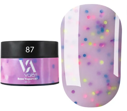 Основа камуфлююча для нігтів VALERI Yogurt Base №87, 30 мл