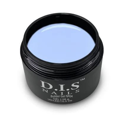 Гель моделюючий для нарощування нігтів D.I.S.Nails BUILDER GEL №004 Молочно-блакитний, 28 г 