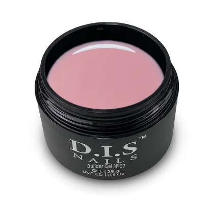 Гель моделюючий для нарощування нігтів D.I.S.Nails BUILDER GEL №007 Рожевий нюд, 28 г 