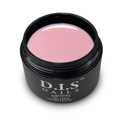 Гель моделюючий для нарощування нігтів D.I.S.Nails BUILDER GEL №008 Рожевий нюд, 28 г 