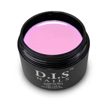 Гель моделюючий для нарощування нігтів D.I.S.Nails BUILDER GEL №015 Рожевий, 28 г 