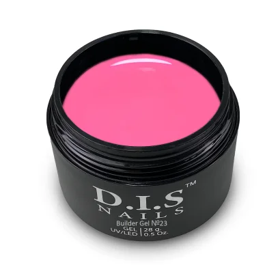 Гель моделюючий для нарощування нігтів D.I.S.Nails BUILDER GEL №023 Рожевий барбі, 28 г 