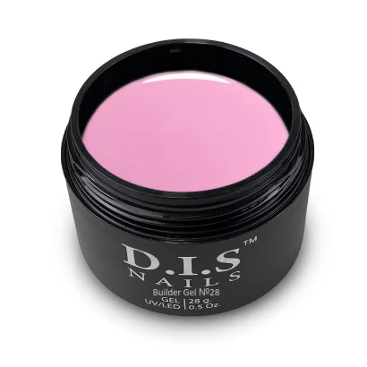 Гель моделюючий для нарощування нігтів D.I.S.Nails BUILDER GEL №028 Ніжний рожевий, 28 г 