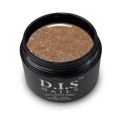 Гель моделюючий D.I.S.Nails Hard Cover SAHARA &amp; SHIMMER Пісочно-бежевий із шиммером, 28 г