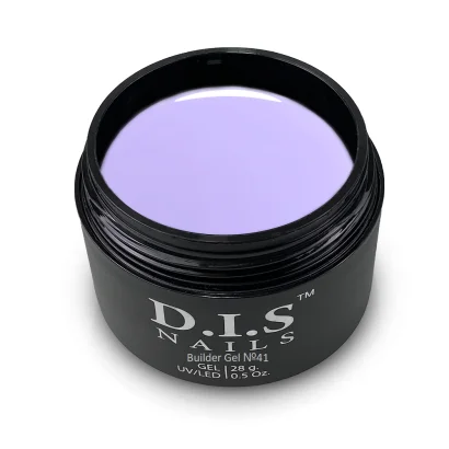 Гель моделюючий для нарощування нігтів D.I.S.Nails BUILDER GEL №041 Молочно-ліловий, 28 г 