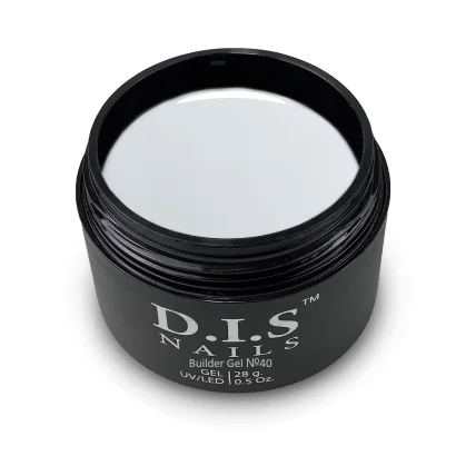Гель моделюючий для нарощування нігтів D.I.S.Nails BUILDER GEL №040 Сіро-білий, 28 г 