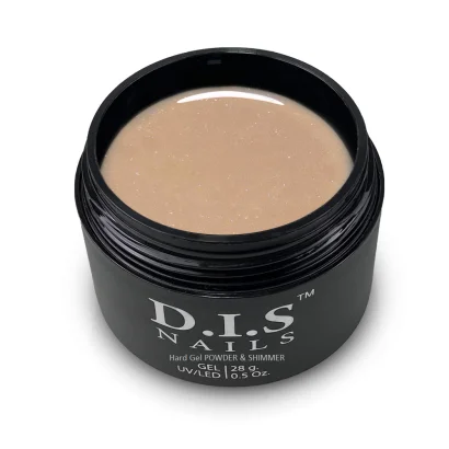 Гель моделюючий D.I.S.Nails Hard Cover POWDER &amp; SHIMMER Пудровий із шиммером, 28 г