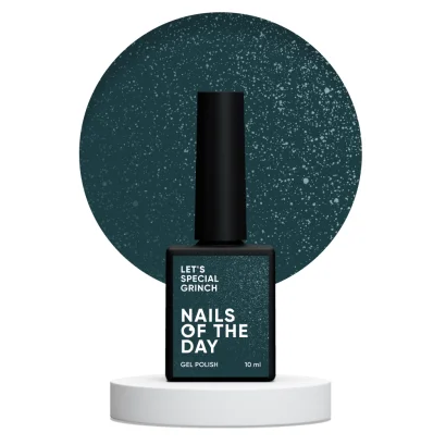 Гель-лак з дрібним шимером, 10 мл Let`s special GRINCH Gel Polish NAILSOFTHEDAY