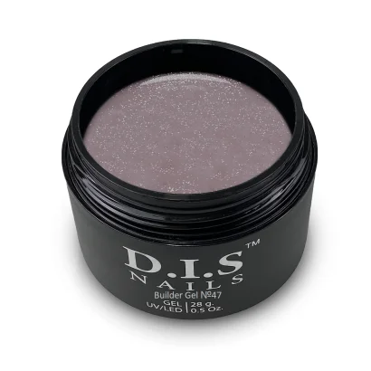 Гель моделюючий для нарощування нігтів D.I.S.Nails BUILDER GEL №047 Димчаста троянда з шимером, 28 г 
