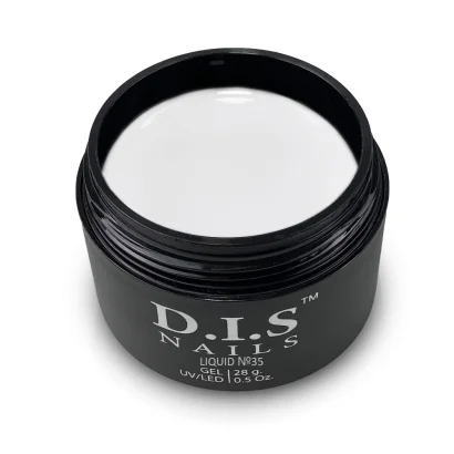 Гель рідкий для укріплення нігтів D.I.S.Nails Liquid Gel №35 Молочний, 28 г 