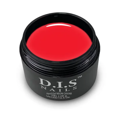 Гель моделюючий D.I.S.Nails Hard Cover NEON CAVIAR Червоний неон, 28 г