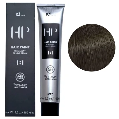 5/17 Крем-фарба для волосся перманентна,100мл HAIR PAINT Permanent Colour Cream OCC IdHAIR