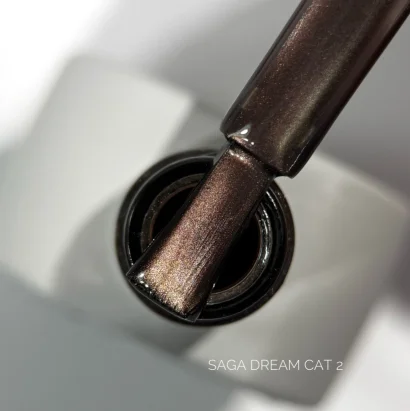 Гель-лак SAGA Professional Gel Polish Dream Cat №02 з ефектом котячого ока, 10 мл 