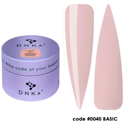 Гель для нарощування нігтів DNKa Builder Gel №40 Basic, 30 мл HEMA / TPO Free