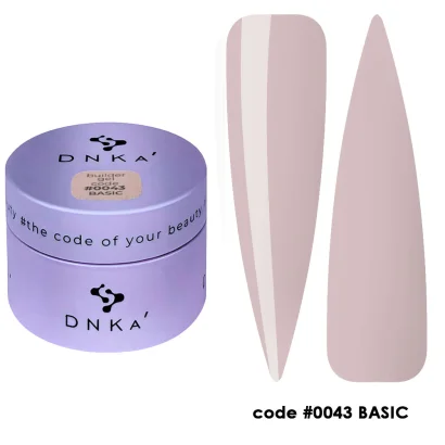 Гель для нарощування нігтів DNKa Builder Gel №43 Basic, 30 мл HEMA / TPO Free