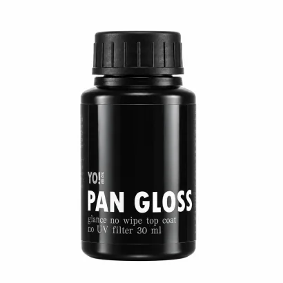 Топ екстремально глянсовий для вирівнювання YoNails PAN GLOSS без липкого шару та UV-фільтрів, 30 мл