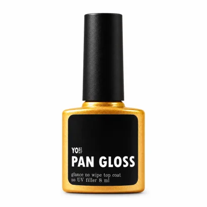 Топ екстремально глянсовий для вирівнювання YoNails PAN GLOSS без липкого шару та UV-фільтрів, 8 мл