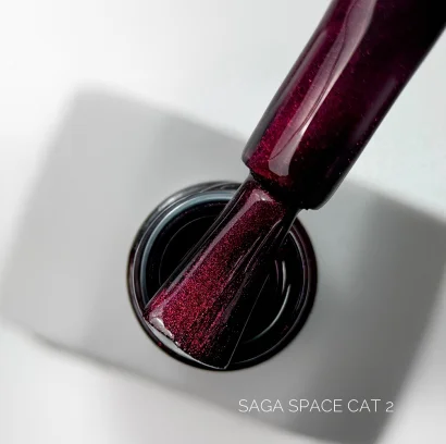 Гель-лак Saga Professional Gel Polish Space Cat №02 з ефектом котячого ока, 10 мл 