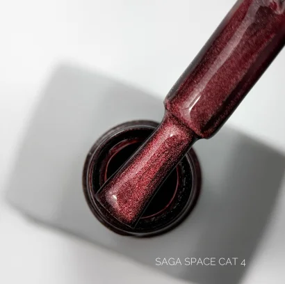 Гель-лак Saga Professional Gel Polish Space Cat №04 з ефектом котячого ока, 10 мл 