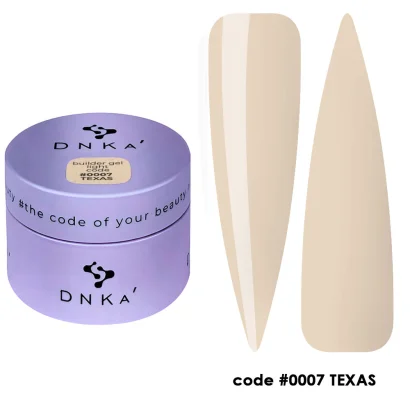 Гель для нарощування нігтів середньої густини Light Builder gel DNKa №0007 Texas,  30мл 