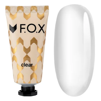 Полігель беззернистий F.O.X Poly gel Nano №Clear Прозорий, 15 мл