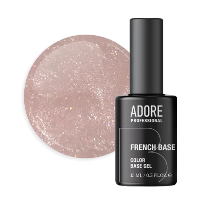 База камуфлююча з шимером ADORE French Base Shimmer №30 Selflove, 15 мл
