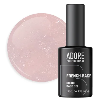 База камуфлююча з шимером ADORE French Base Shimmer №34 Clair, 15 мл