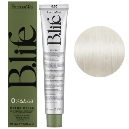 0/00 Стійка крем-фарба для волосся без аміаку, 100 мл B.life 0% Zero Ammonia COLOR CREAM FarmaVita (нейтральний)