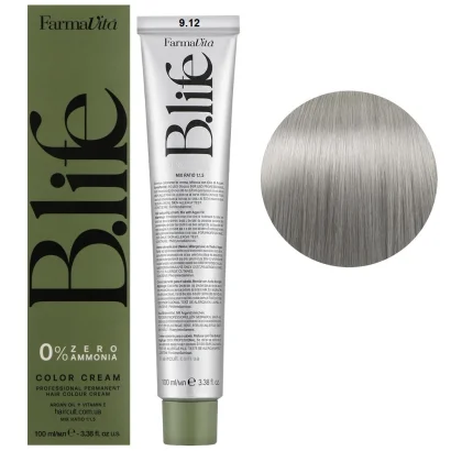9/12 Стійка крем-фарба для волосся без аміаку, 100 мл B.life 0% Zero Ammonia COLOR CREAM FarmaVita (дуже світлий перлинний блондин)