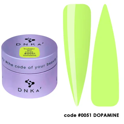 Гель для нарощування нігтів DNKa Builder Gel №51 Dopamine, 30 мл HEMA / TPO Free