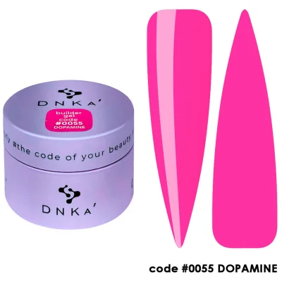 Гель для нарощування нігтів DNKa Builder Gel №55 Dopamine, 30 мл HEMA / TPO Free