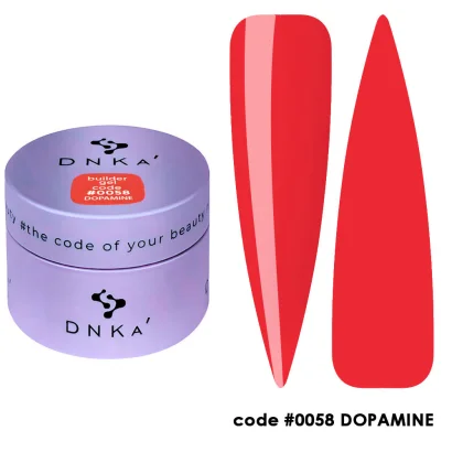 Гель для нарощування нігтів DNKa Builder Gel №58 Dopamine, 30 мл HEMA / TPO Free