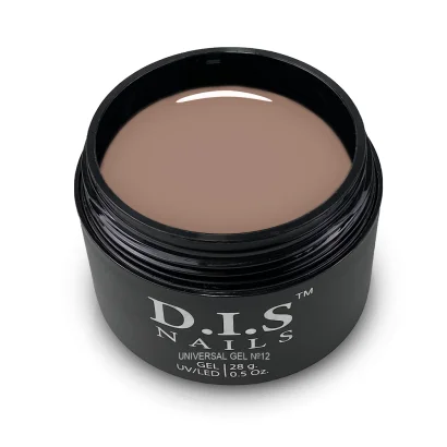 Гель для нарощування нігтів D.I.S Nails UNIVERSAL GEL Hema &amp; TPO Free моделюючий, середньої густини №12 Бежевий, 28 г