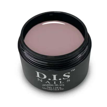 Гель для нарощування нігтів D.I.S Nails UNIVERSAL GEL Hema &amp; TPO Free моделюючий, середньої густини №15 Темно-рожевий, 28 г