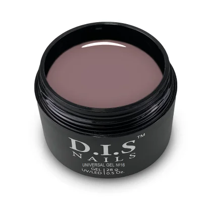 Гель для нарощування нігтів D.I.S Nails UNIVERSAL GEL Hema &amp; TPO Free моделюючий, середньої густини №16 Карамельно-рожевий, 28 г