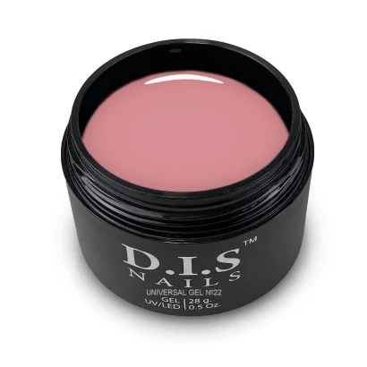 Гель для нарощування нігтів D.I.S Nails UNIVERSAL GEL Hema &amp; TPO Free моделюючий, середньої густини №22 Рожево-бежевий, 28 г