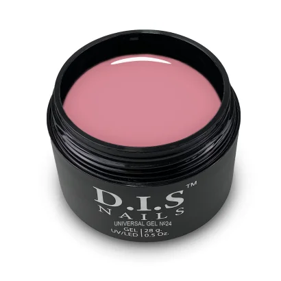 Гель для нарощування нігтів D.I.S Nails UNIVERSAL GEL Hema &amp; TPO Free моделюючий, середньої густини №24 Бежево-рожевий, 28 г