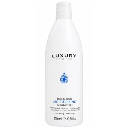 Шампунь зволожувальний для сухого волосся, 1000 мл Moisturizing Shampoo BACK BAR Luxury Hair Pro GREEN LIGHT