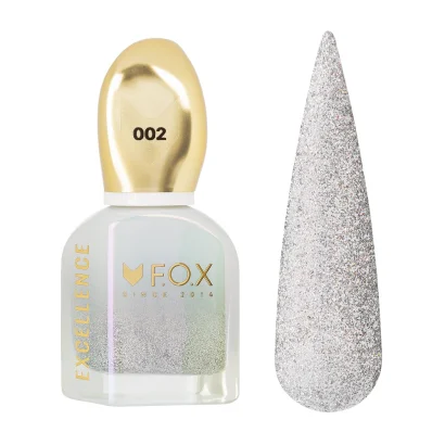 Лак для нігтів F.O.X Nail Polish №002 Голографічний, 12 мл