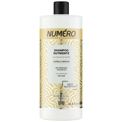 Шампунь живильний з маслом каріте та авокадо, 1000 мл NOURISHING SHAMPOO Numero BRELIL Professional