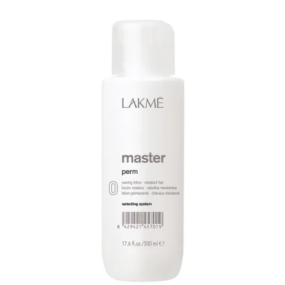 Лосьйон для хімічної завивки №0 жорсткого волосся, 500 мл 45701 Resistant Hair "0" Waving Lotion Master Perm LAKME